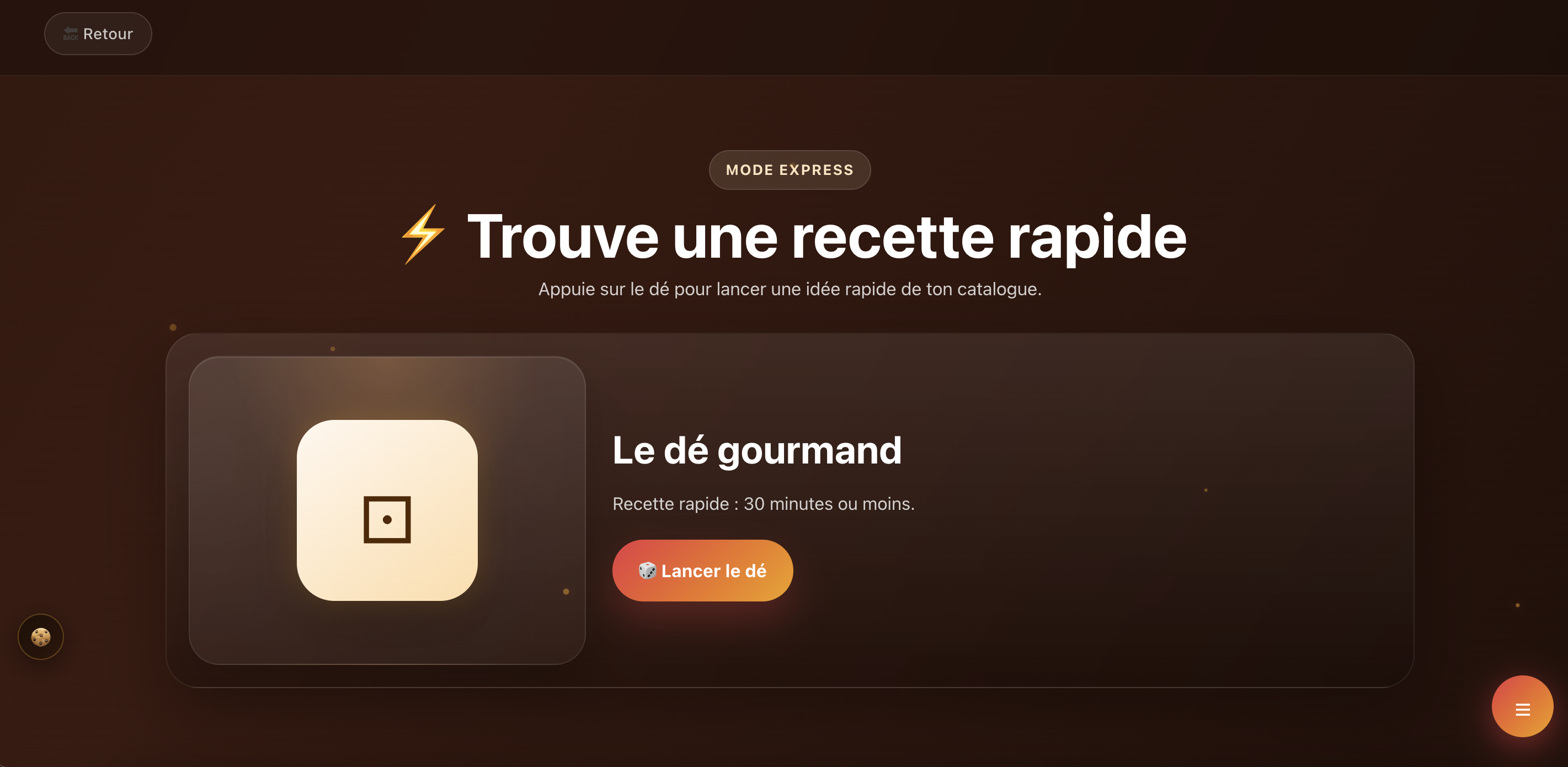 Mode express du site Gourmandises Maison